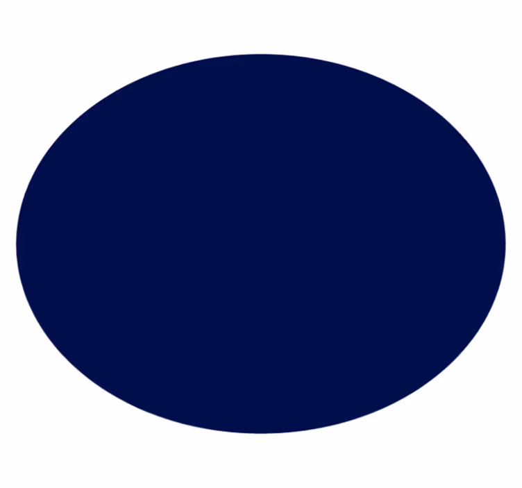 Vinyl teppich blau rund in marineblau - TenStickers