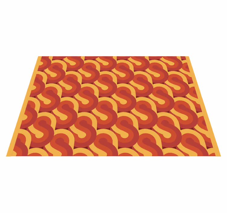 Vinyl Teppich Vintage dynamisches retro-design - TenStickers