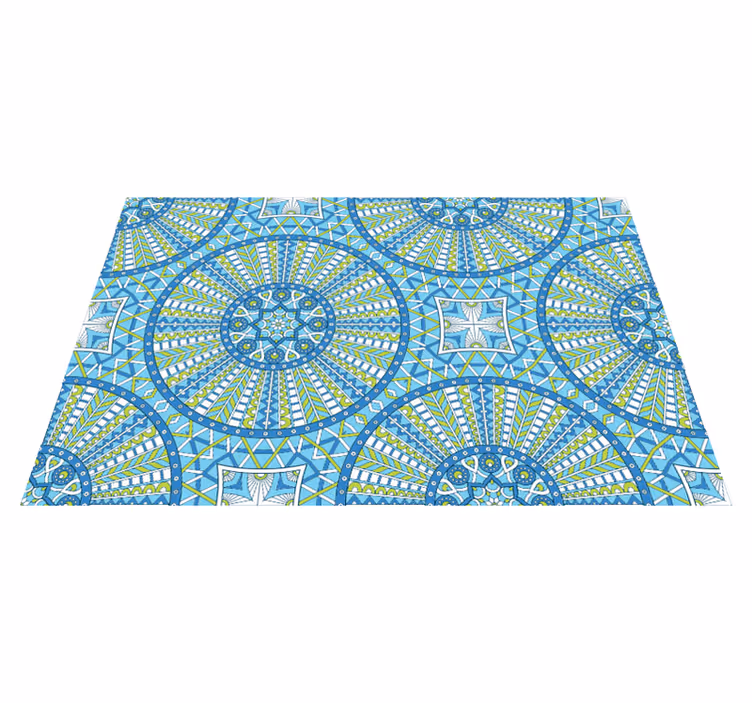 Vinyl Teppich Mandala stilvolle geometrische muster - TenStickers