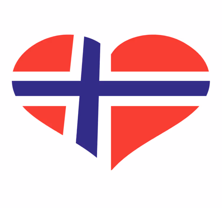 Vinyl Teppich Schlafzimmer liebe norwegen design - TenStickers