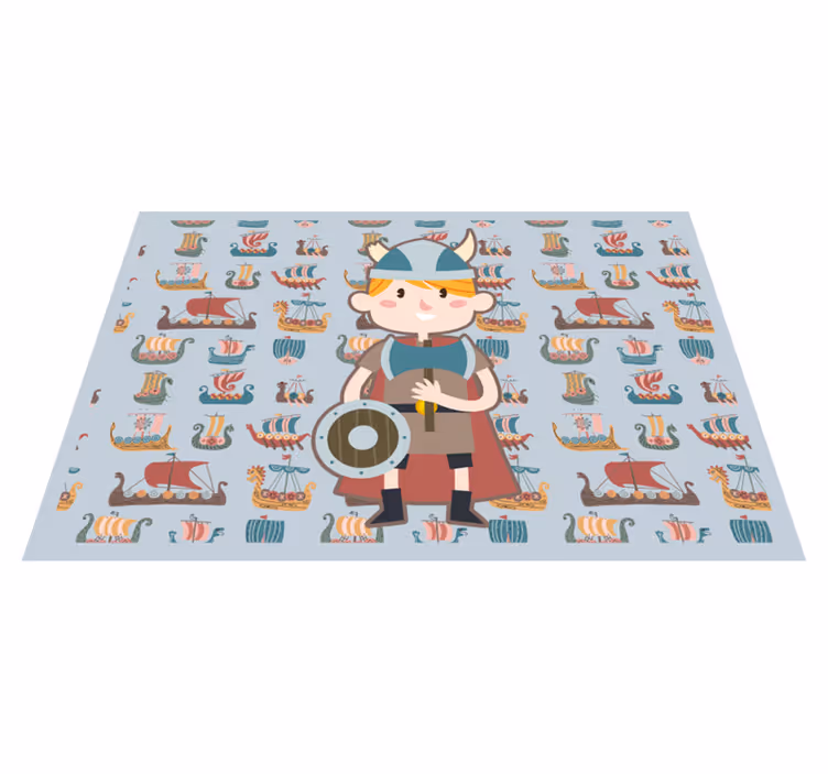 Vinyl Teppich Kinder wikinger-abenteuer - TenStickers