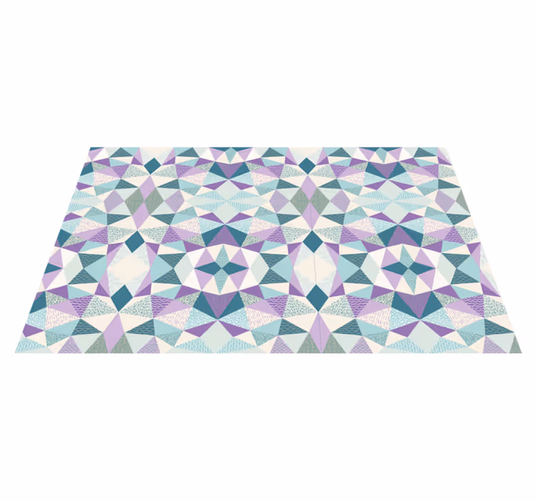 Vinyl Teppich geometrisch bunte geometrie - TenStickers