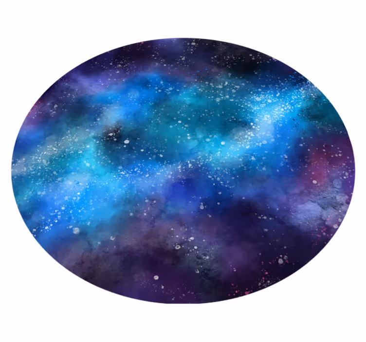 Vinyl teppich sterne galaxie inspirierte oase - TenStickers