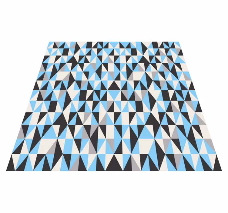Vinyl teppich geometrisch mit dreieckigem muster - TenStickers