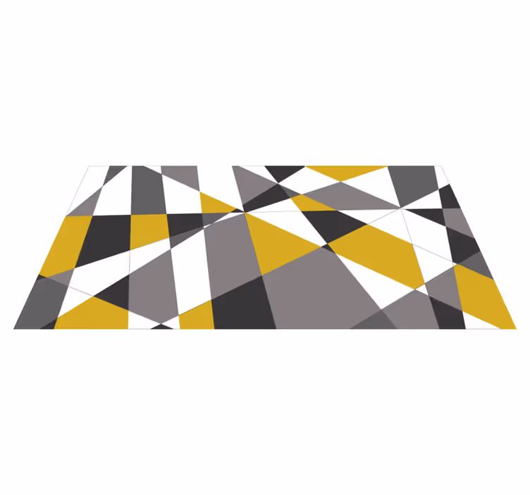 Vinyl Teppich geometrisch kräftige dreieckige muster - TenStickers