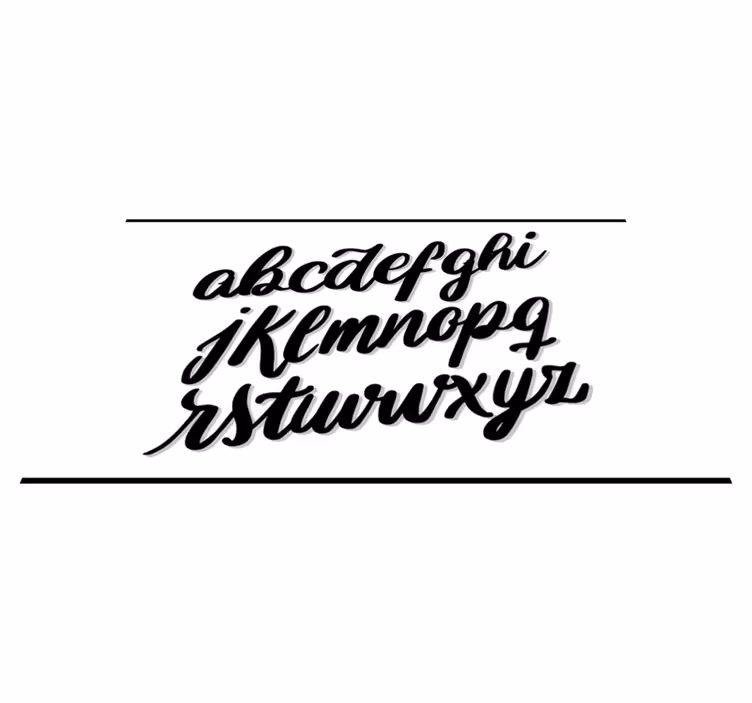 Vinylteppich Spruch Alphabetische beschriftung - TenStickers