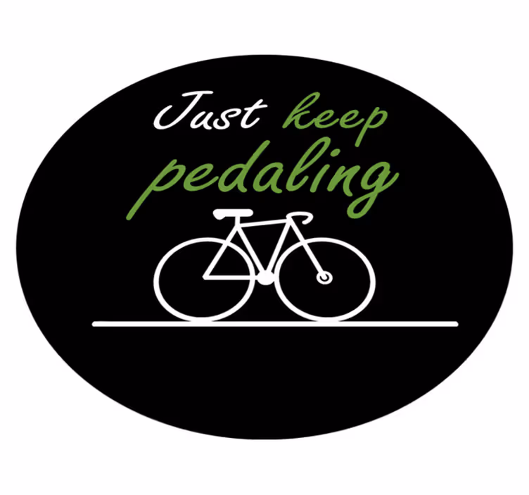 Vinylteppich Spruch Treten Sie einfach weiter - TenStickers