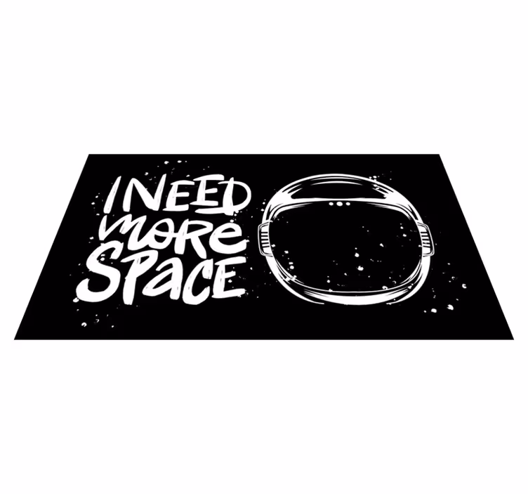 Vinyl teppich spruch ich brauche platz - TenStickers