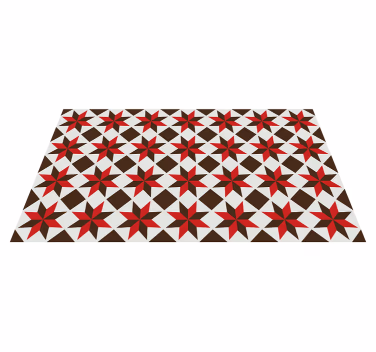 Vinyl Teppich Mosaik sternmuster-Kunstwerk - TenStickers
