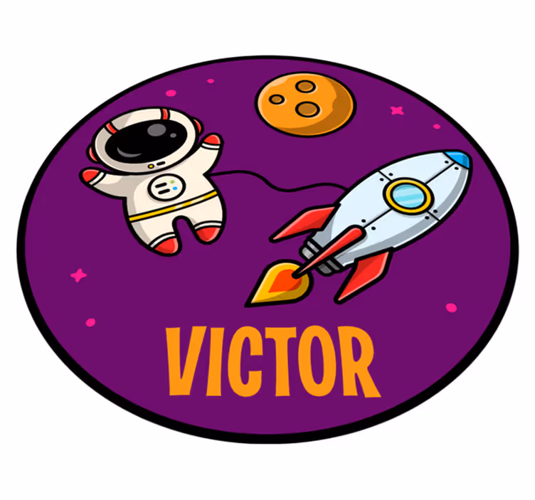 Vinylteppich kindlich expedition mit namen - TenStickers