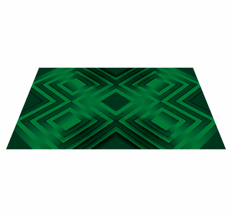Vinyl teppich geometrisch rauten muster - TenStickers