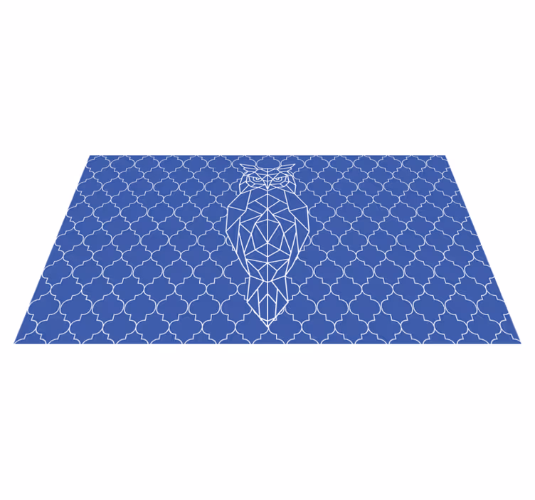Vinyl Teppich Tiere geometrisches eulenmuster - TenStickers