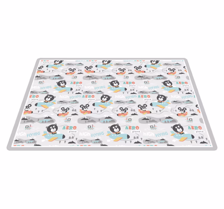Vinyl Teppich Kinder aero fliegende bären - TenStickers