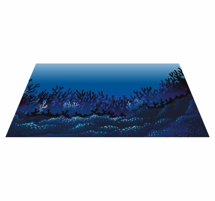 Vinyl Teppich Natur korallenriffmuster - TenStickers