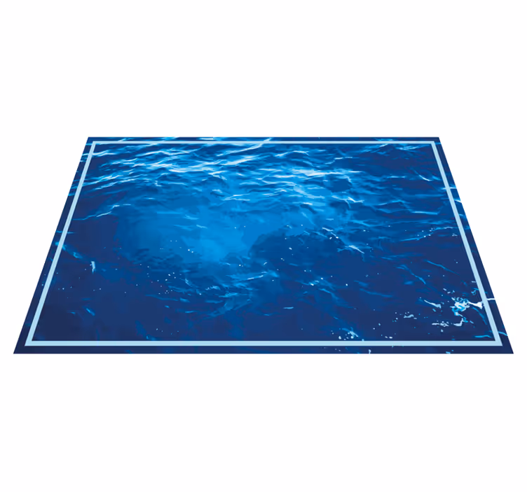 Vinyl Teppich Imitation realistische meereswellen - TenStickers