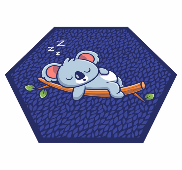 Vinyl Teppich Kinder schläfriges koalakind - TenStickers