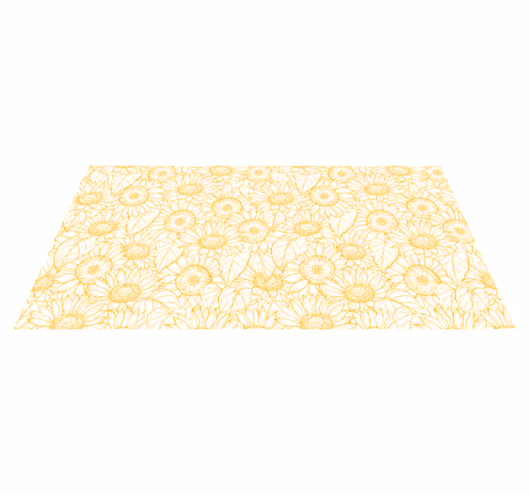 Vinyl Teppich Blumen sonnenblumenmotiv - TenStickers