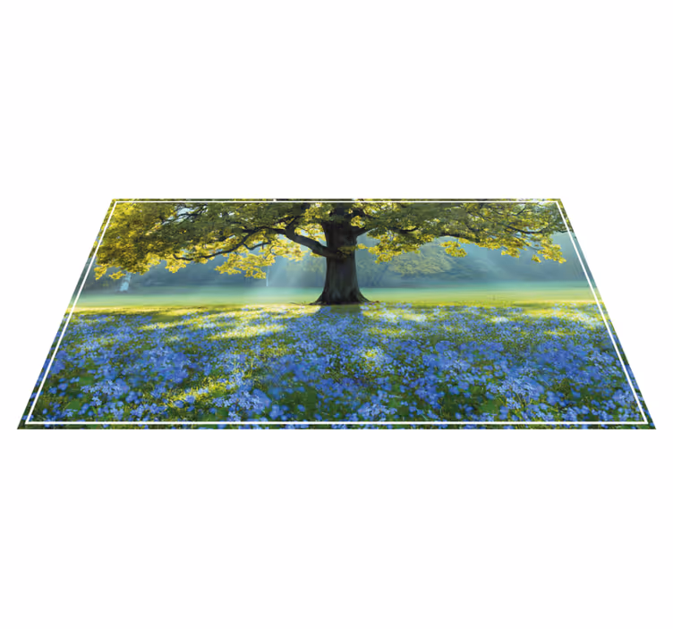 Vinyl Teppich Natur blühende baumszene - TenStickers