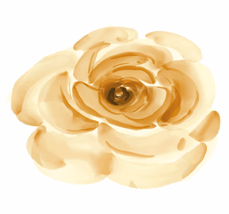 Vinyl teppich blumen in sanftem beigen rosaton - TenStickers