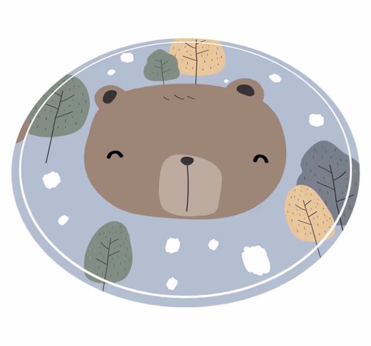 Vinylteppich Tiere Porträt eines bären - TenStickers