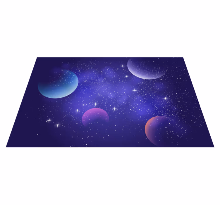 Vinyl Teppich Sterne kosmische weltraumszene - TenStickers