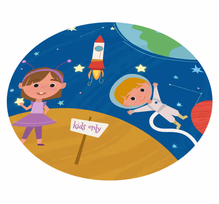 Vinyl Teppich Spiele weltraum-abenteuerspaß - TenStickers