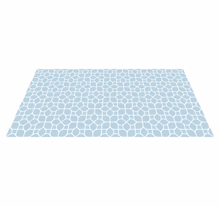 Vinyl Teppich geometrisch weiße und graue elemente - TenStickers