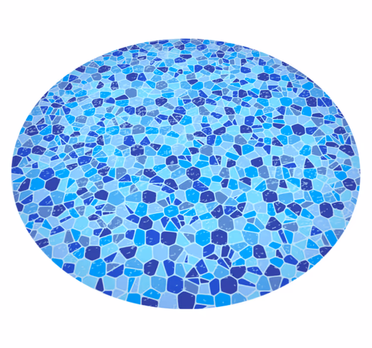 Vinyl Teppich Marmor mosaik blaue textur - TenStickers
