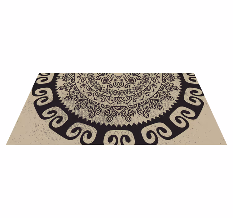 Vinyl Teppich Mandala anspruchsvolles motiv - TenStickers