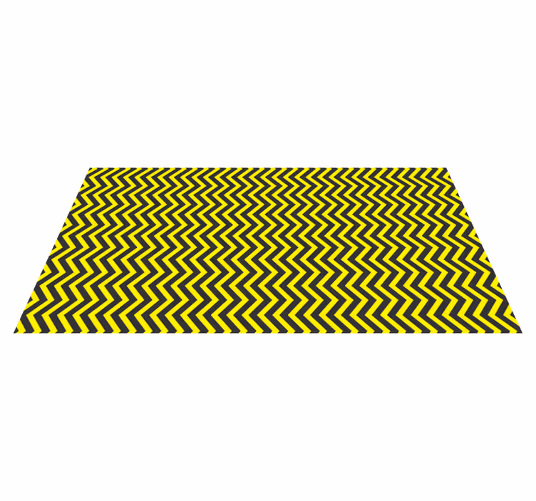 Vinyl Teppich geometrisch chevron-wellenmuster - TenStickers