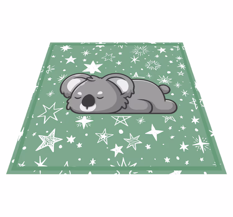Vinyl Teppich Kinder schlafende koala-sterne - TenStickers