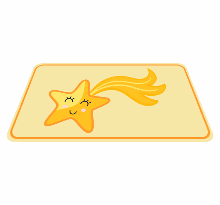 Vinyl Teppich Kinder fröhliches sternendesign - TenStickers