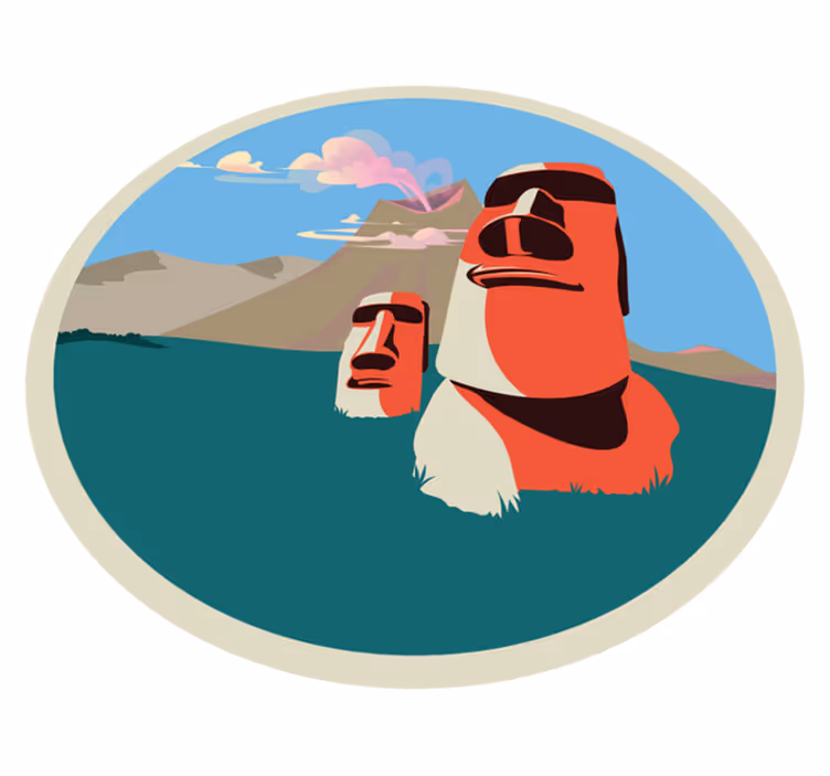 Vinylteppich Natur Vulkan reise in chile - TenStickers