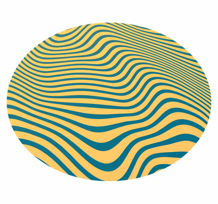 Vinylteppich Vintage Verdrehte Streifen - TenStickers