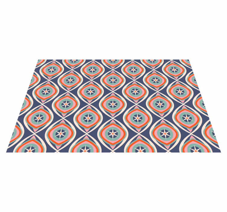 Vinyl Teppich geometrisch buntes mustermedaillon - TenStickers