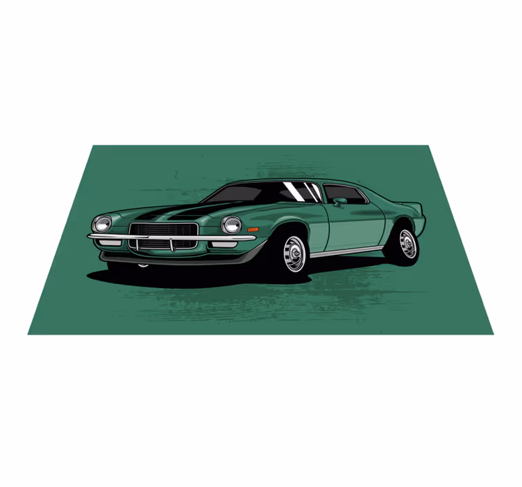 Vinylteppich Wohnzimmer Tolles muskelauto - TenStickers