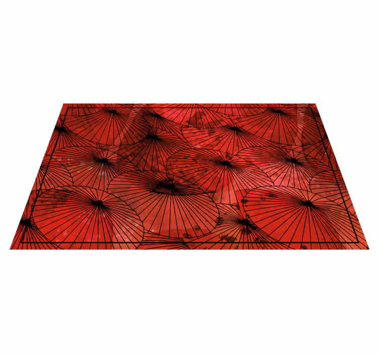 Vinyl Teppich Textur rote textur mit Mustern - TenStickers