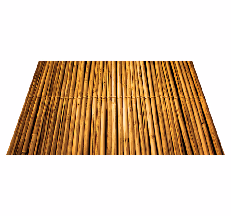 Vinyl Teppich Imitation bambus-textur-effekt - TenStickers