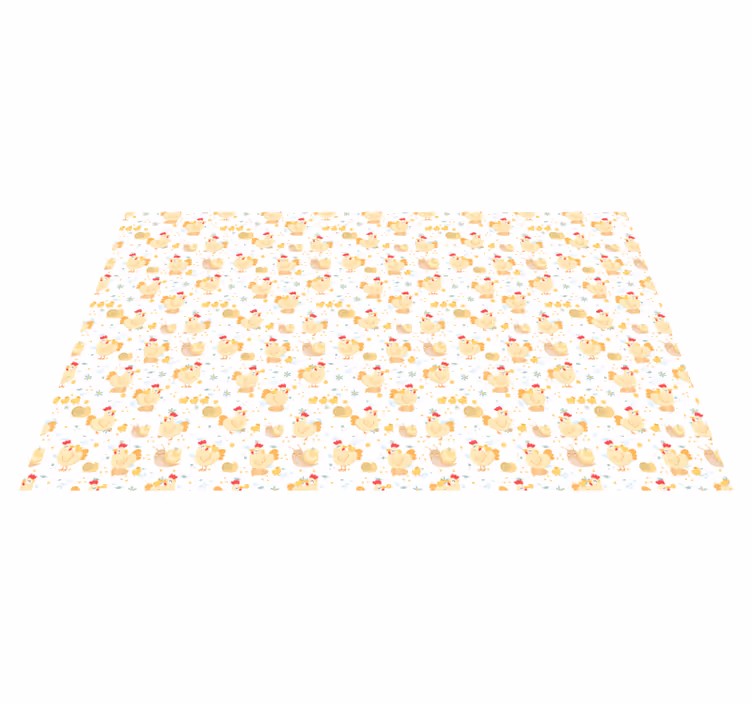 Vinyl Teppich Kinder süßes kükenmotiv - TenStickers