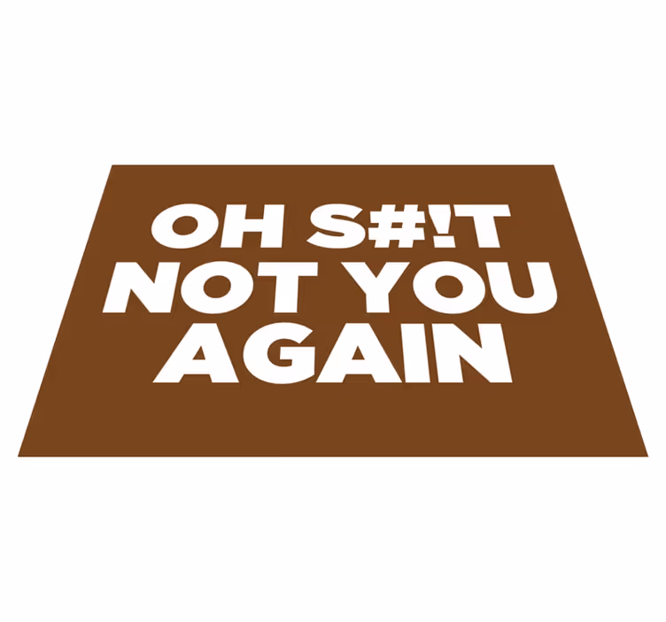 Vinylteppich modern Nicht so herzlich willkommen - TenStickers
