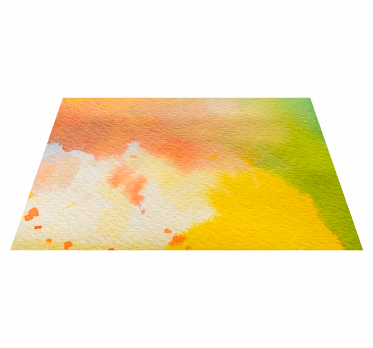 Vinylteppich modern Bunter aquarell-effekt-hintergrund - TenStickers