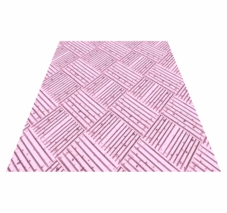 Vinyl Teppich Bad rosa holzmuster - TenStickers