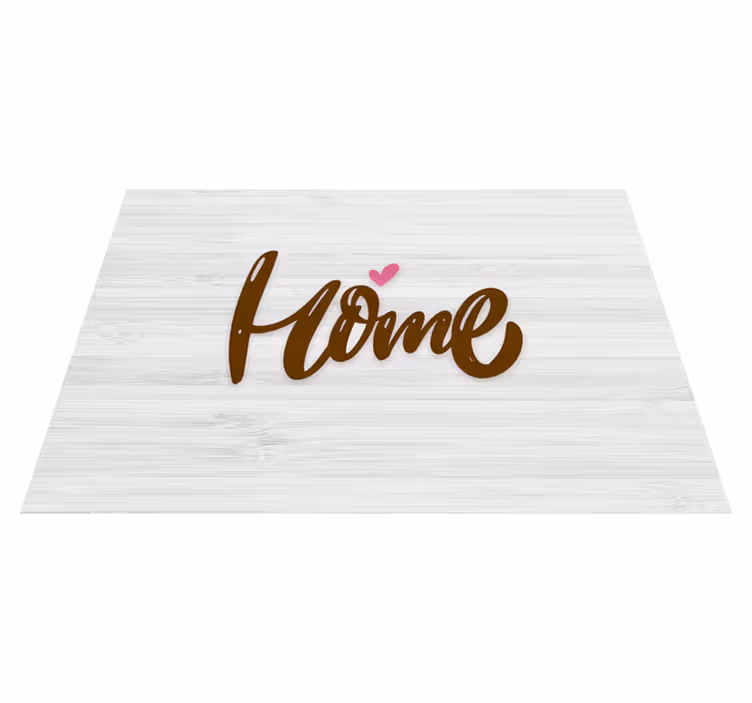 Vinyl Teppich Eingang holzhaus mit herd - TenStickers