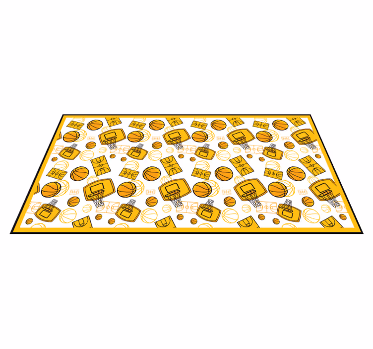 Vinyl Teppich Jugendzimmer basketball-spaß - TenStickers