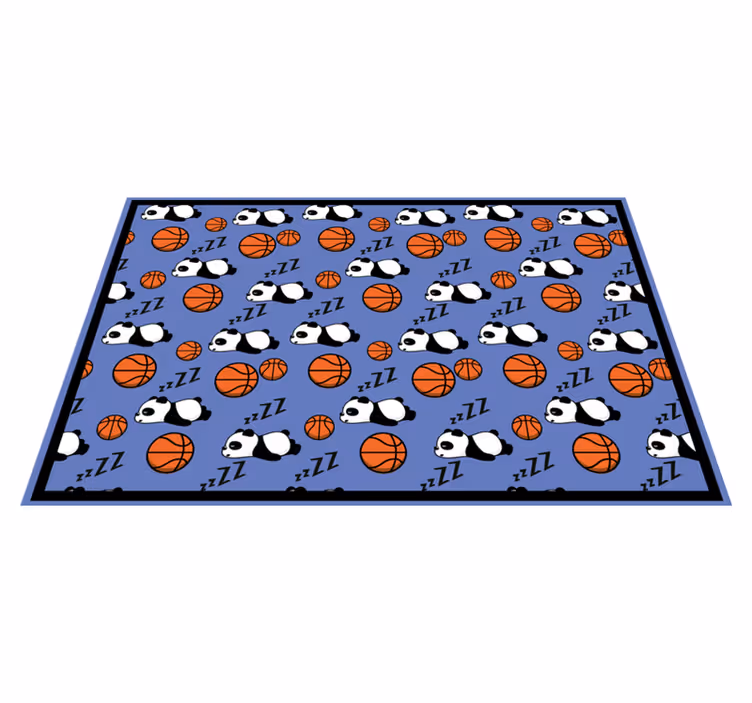 Vinylteppich kindlich schlafender panda sport - TenStickers