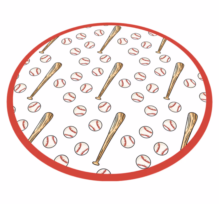 Vinyl Teppich Spiele spaß in der baseballsaison - TenStickers