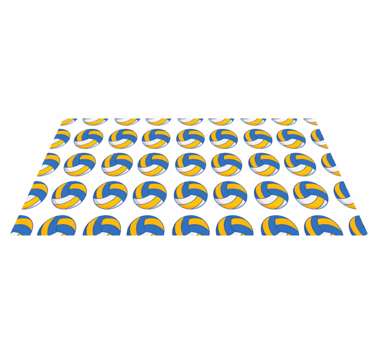 Vinyl Teppich Jugendzimmer volleyballbälle - TenStickers
