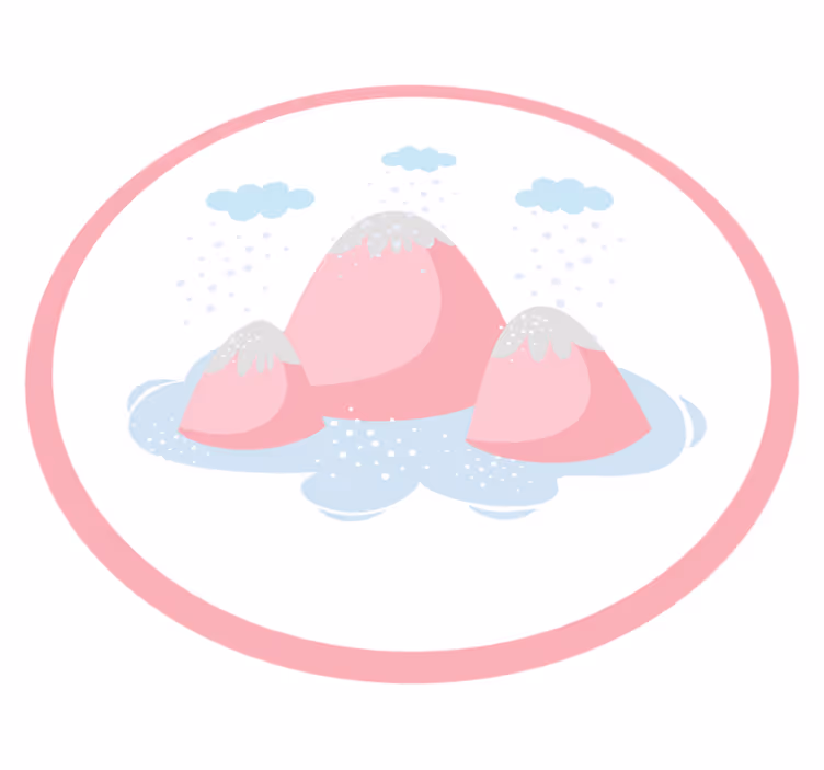 Vinyl Teppich Kinder verschneite berglandschaft - TenStickers