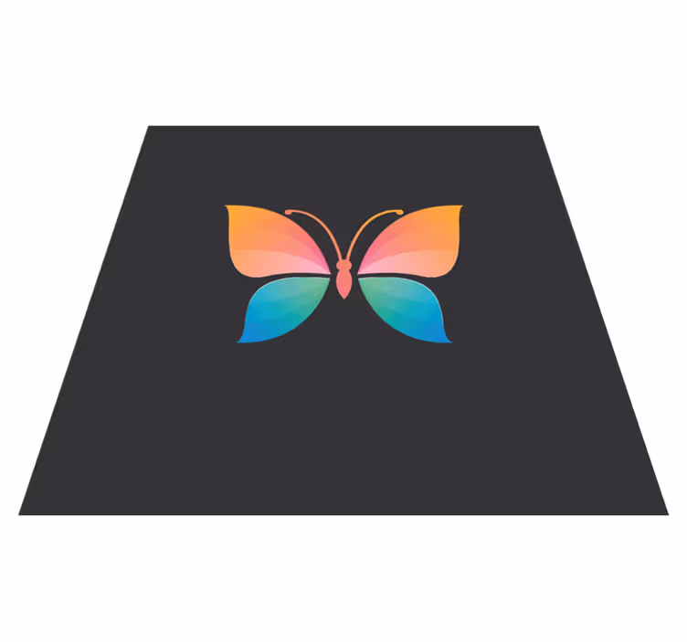 Vinyl Teppich Natur lebendiges schmetterlingskonzept - TenStickers