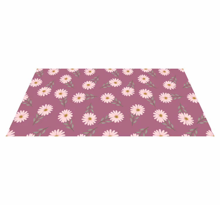 Vinyl Teppich Blumen gänseblümchen-set - TenStickers